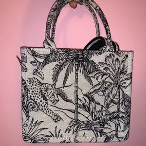H&M Mini Jacquard Book Tote